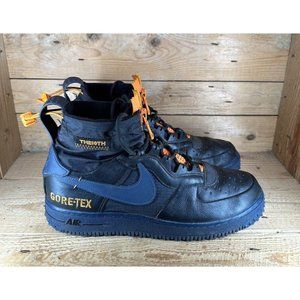 Nike Air Force 1 High WTR GTX Black Orange CQ7211-001 Men's Size 10